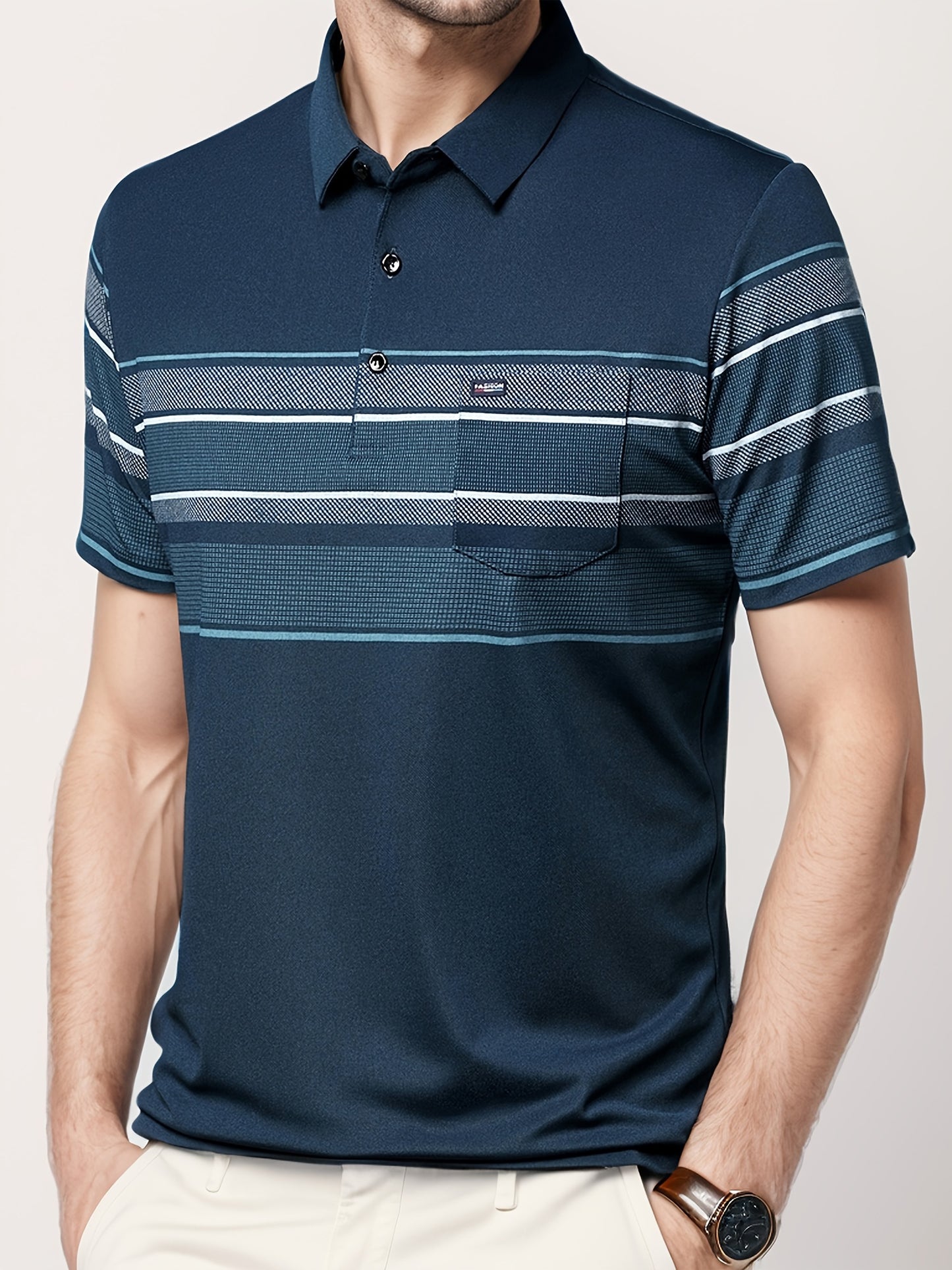 Benjamin - Casual Striped Polo Shirt for Men