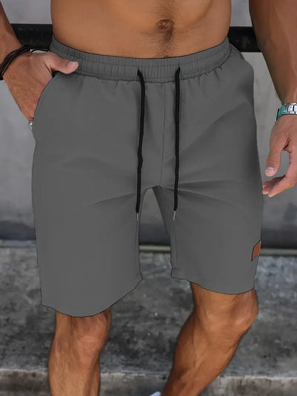 William - Sports Shorts with Drawstring and Knee-Length for Men