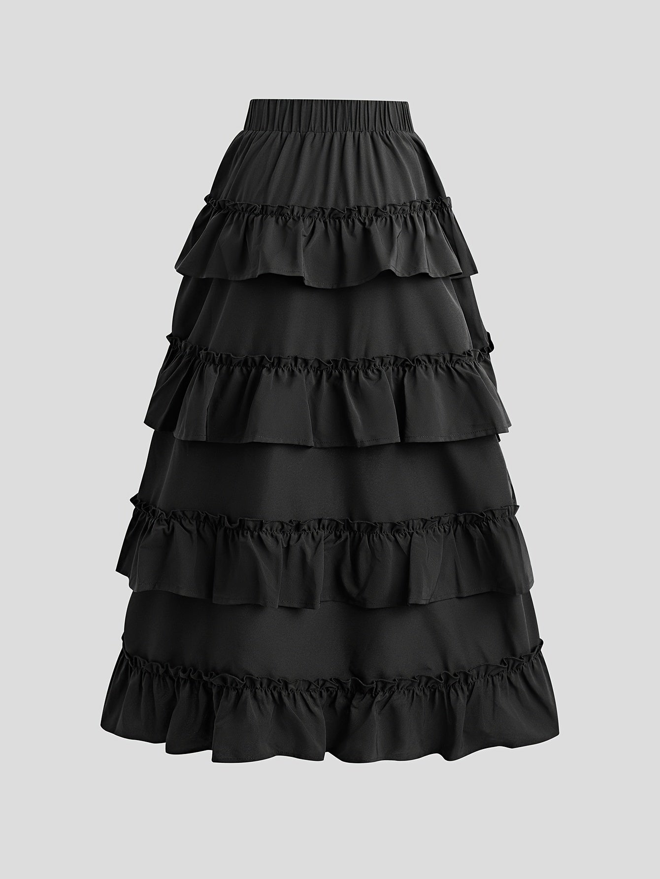 Scarlett - Ruffle Trim High Waist Skirt for Women