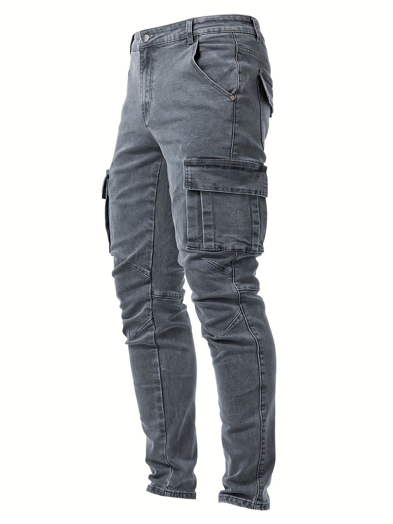 Dewayne - Casual Denim Jeans with Multi Pocket and High Stretch for Men