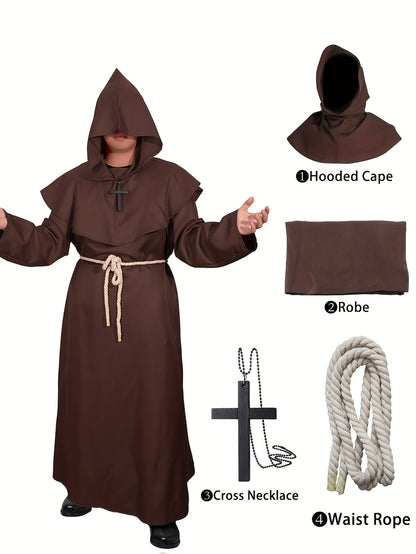 Tristan – Medieval Hooded Robe for Cosplay