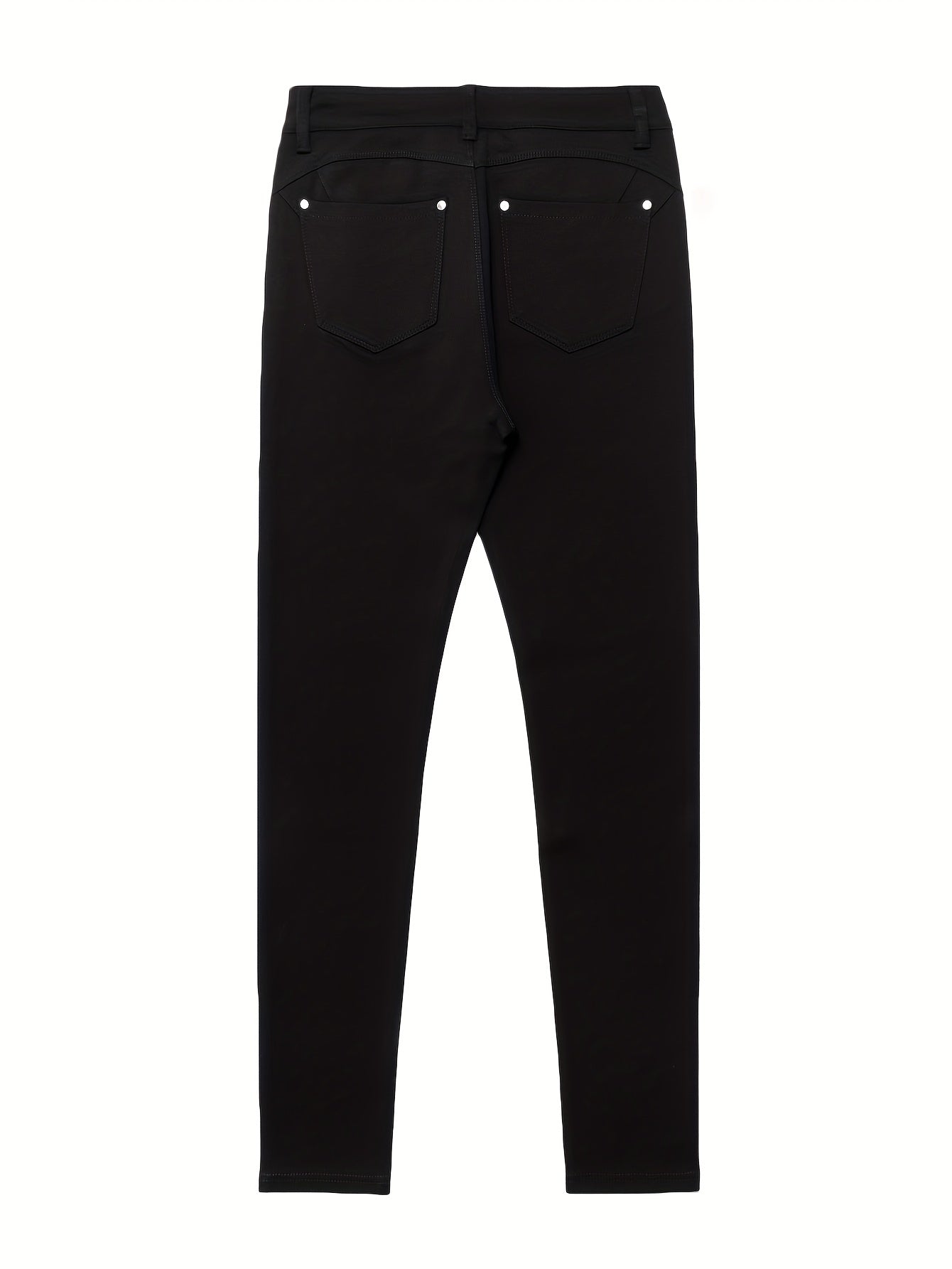 Beatrice - High Waisted Stretch Jeans with Metal Button Details for Women