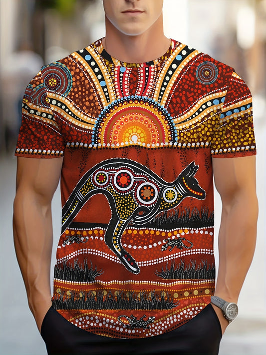 Joshua – Men's Ethnic Graphic Short Sleeve T-shirt