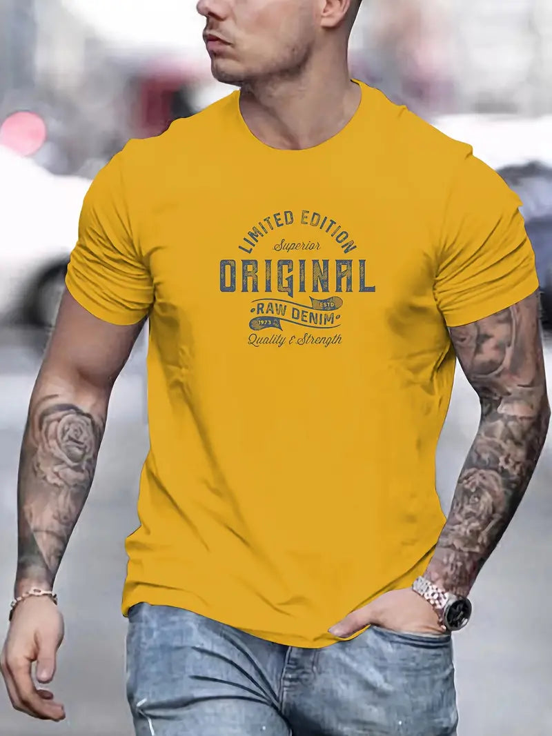 George - Casual Summer T-Shirt with ORIGINAL Graphic Print for Men