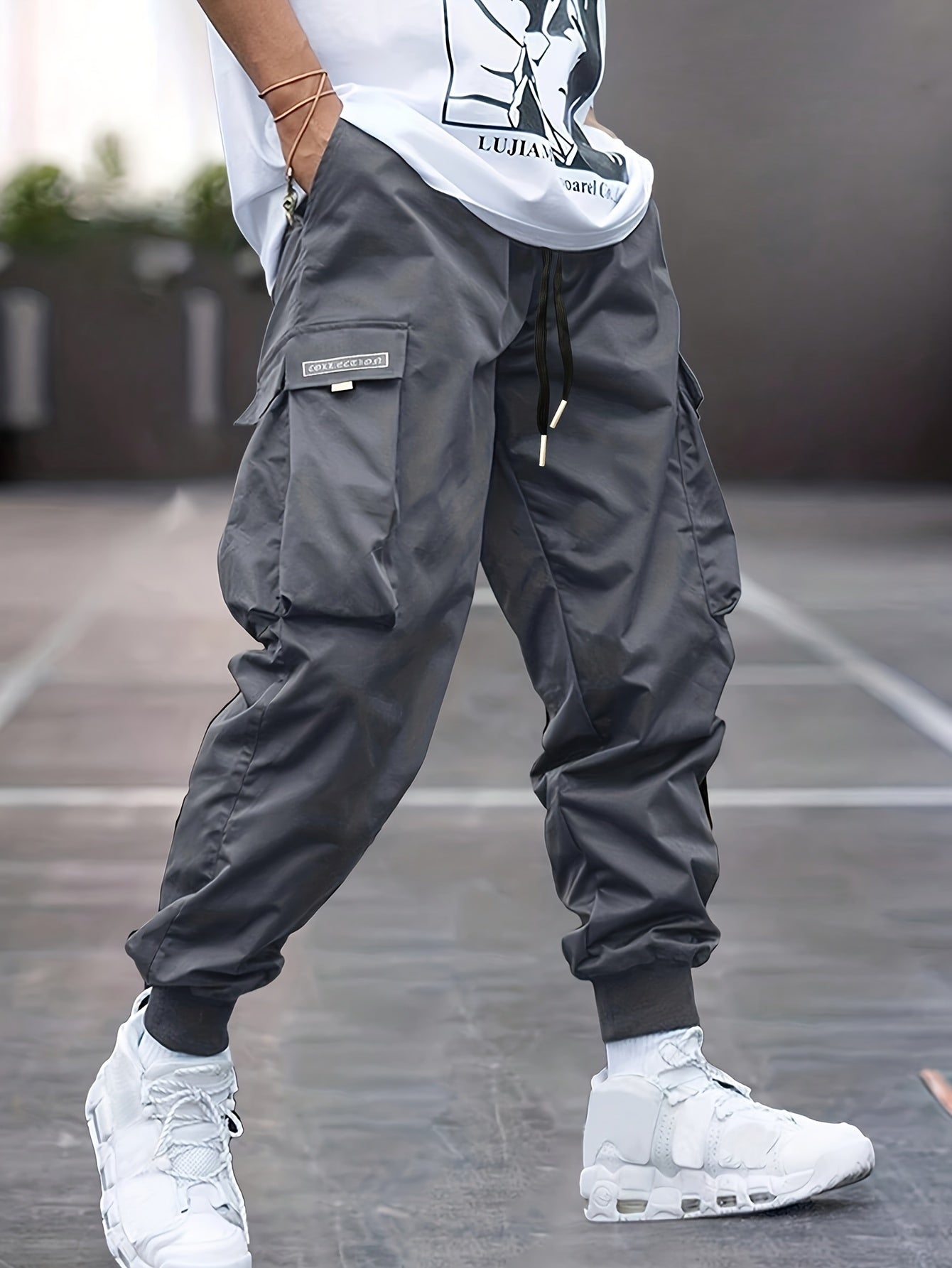 Timothy - 2pcs Stylish Cargo Pants Set with Multi-Pockets for Men