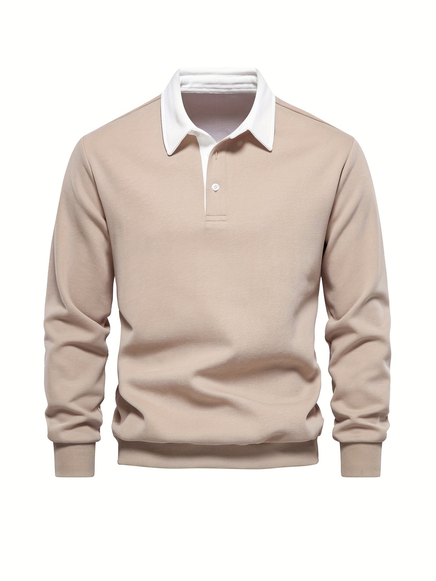 Tom – Men's Retro Color Block Pullover Shirt