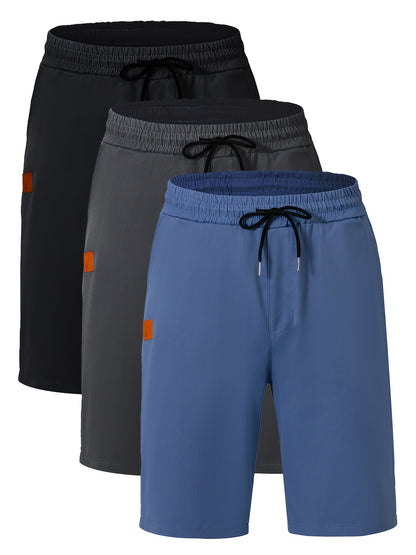 Willian - 3 Pieces Sports Drawstring Shorts Set for Men