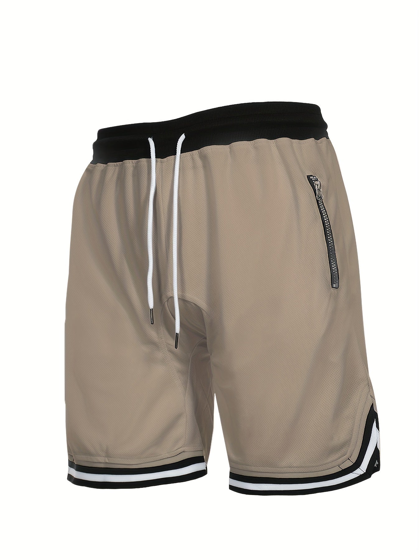 Elbert - 3pcs Basketball Shorts with Drawstring and Zip Pockets for Men