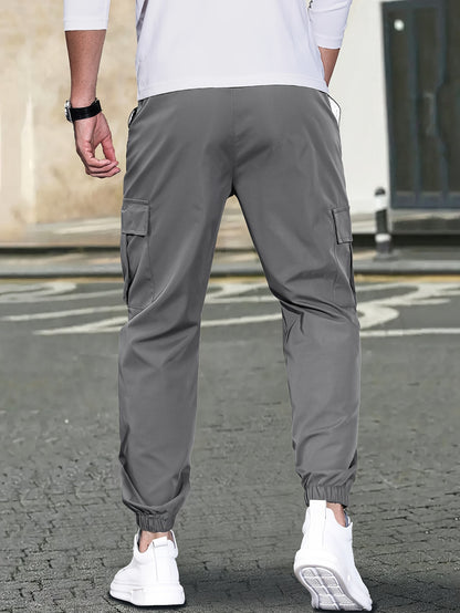 Brett - Trendy Cargo Pants with Side Pocket and Drawstring for Men