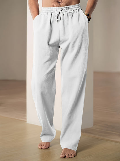 Harrison - Casual Linen Pants with Drawstring and Pockets for Men