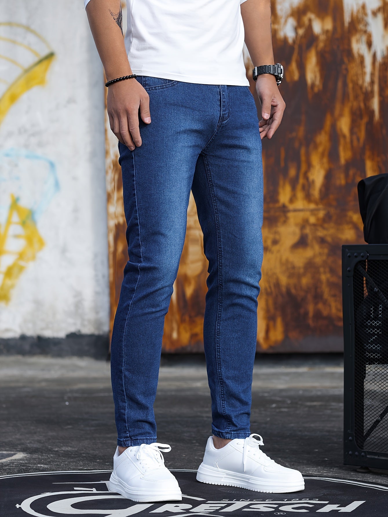 Dirk - Skinny Fit Stretch Denim Pants for Men