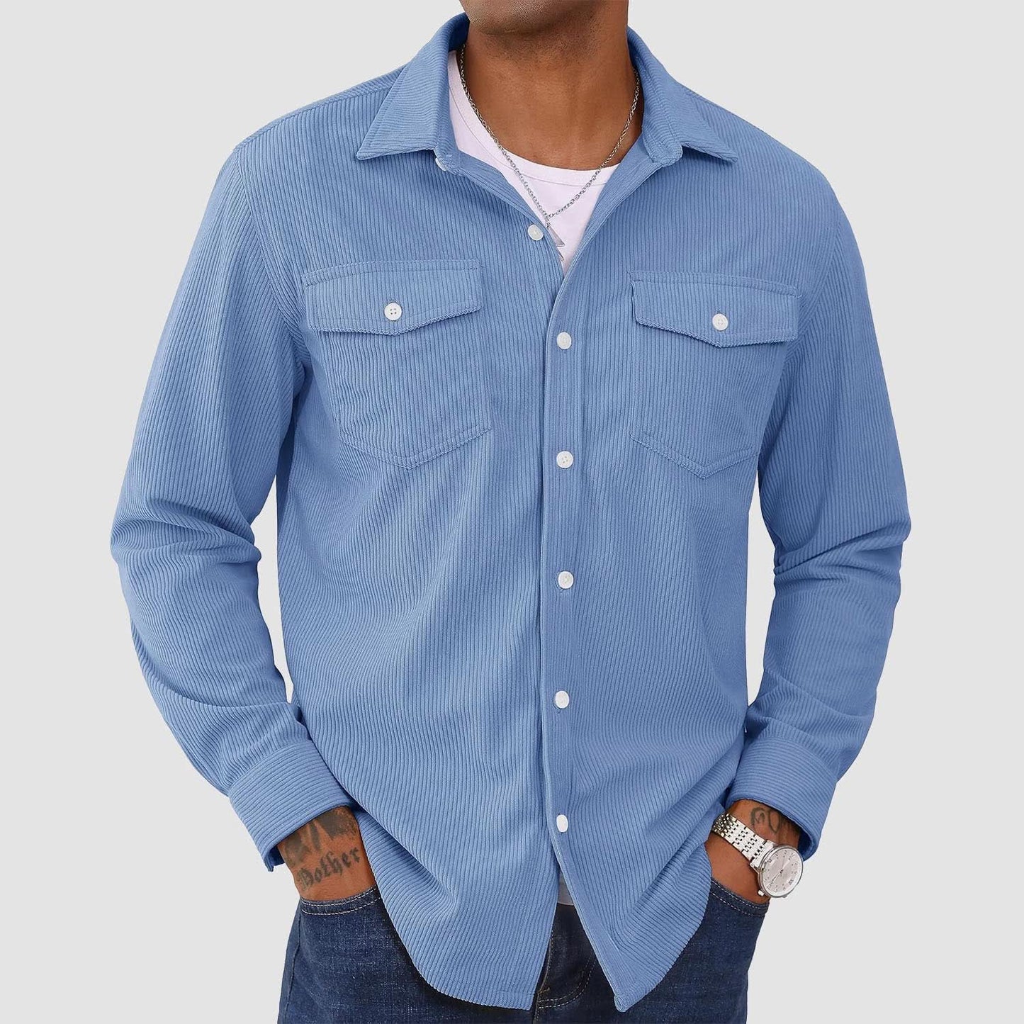 Ethan - Men's Corduroy Shirt