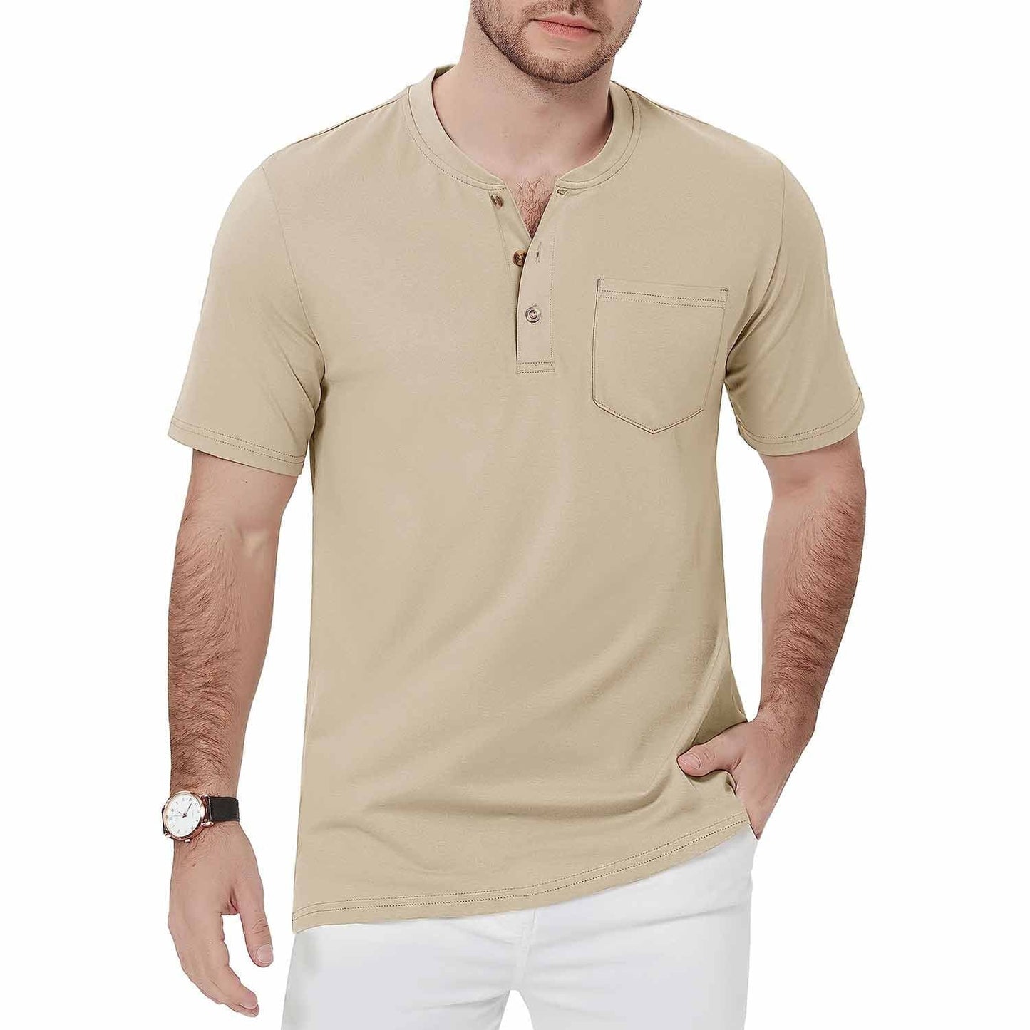 Caleb - Men's Henley T-Shirt