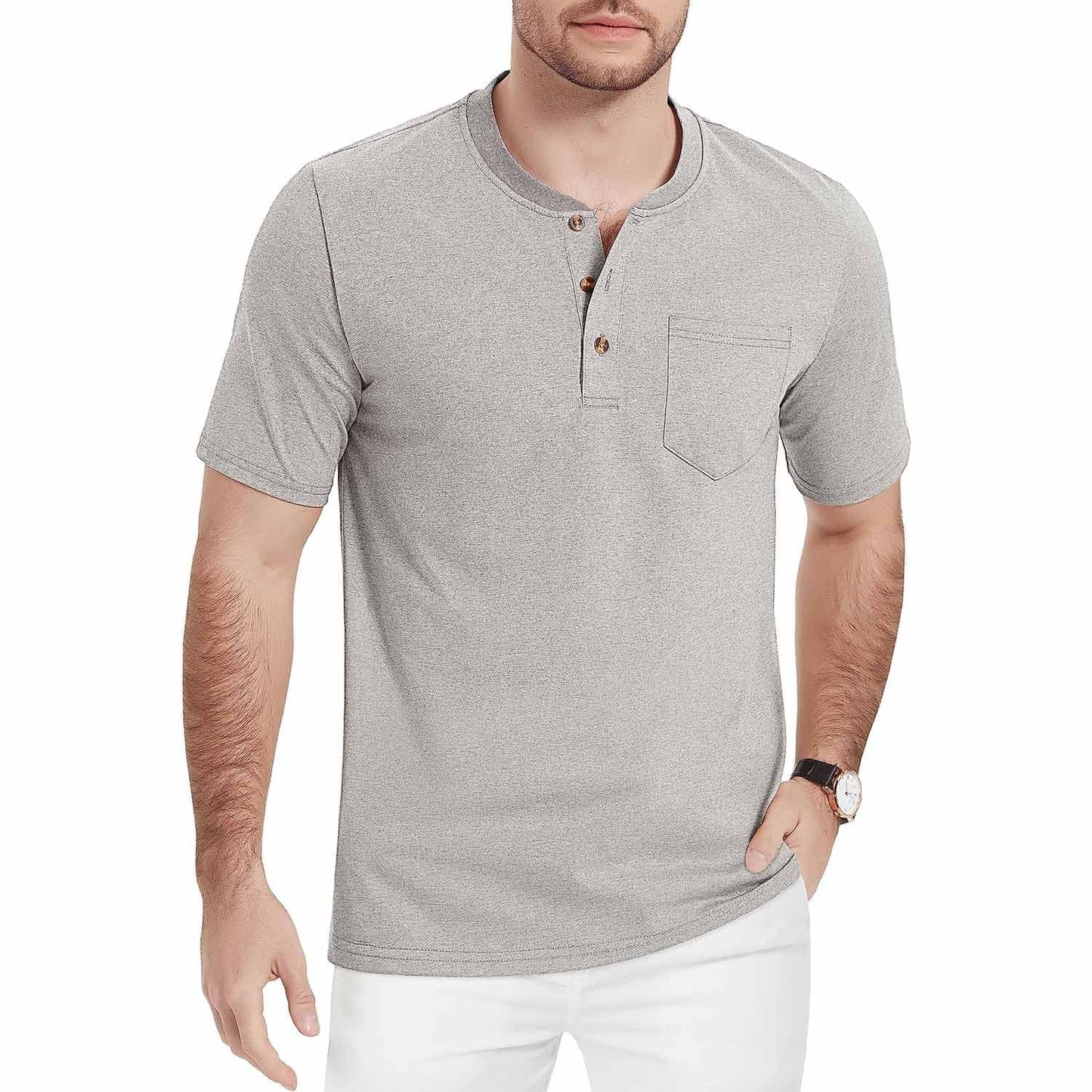 Caleb - Men's Henley T-Shirt