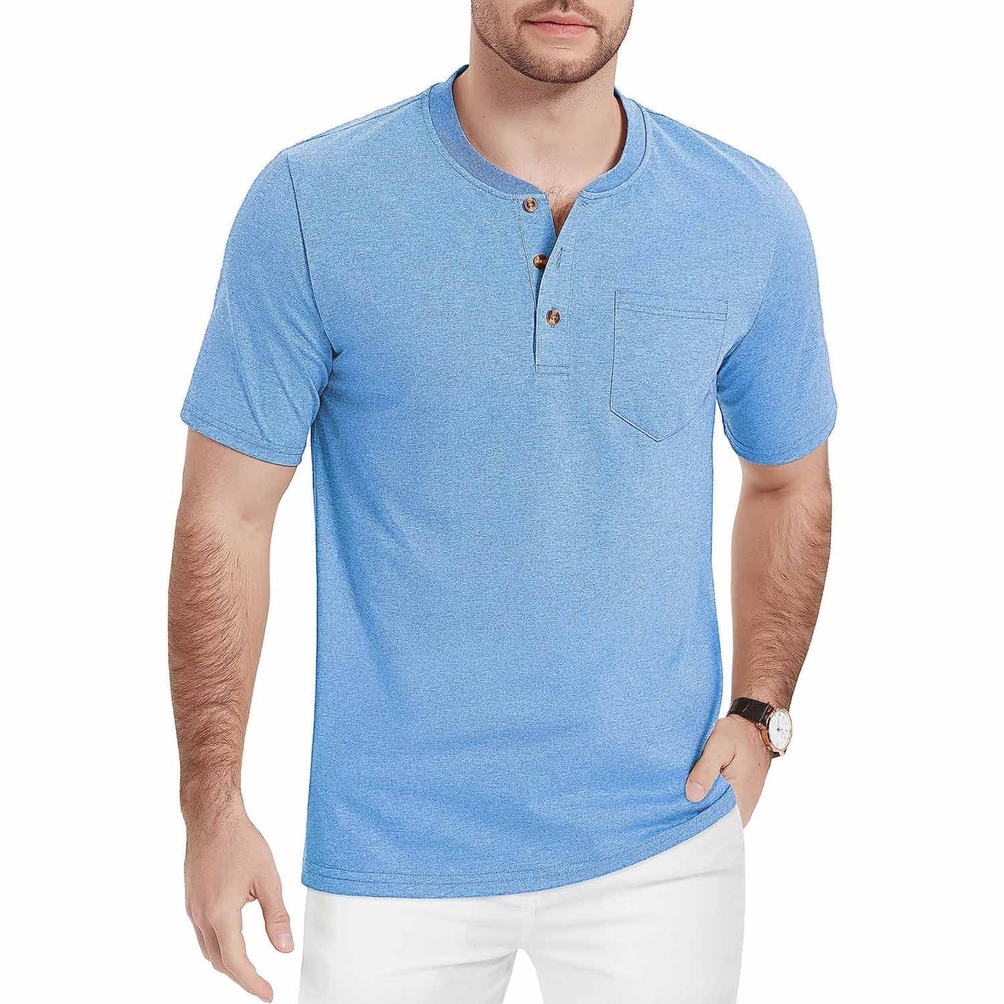 Caleb - Men's Henley T-Shirt