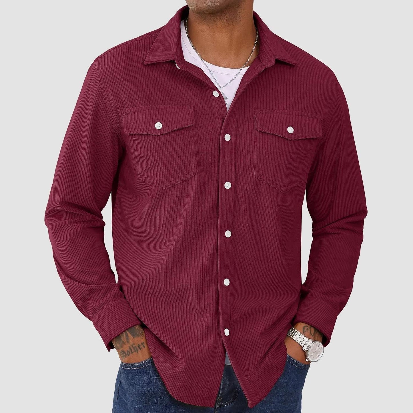 Ethan - Men's Corduroy Shirt