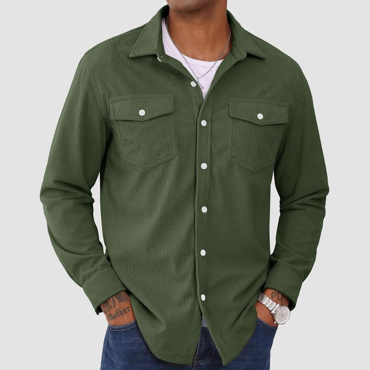 Ethan - Men's Corduroy Shirt