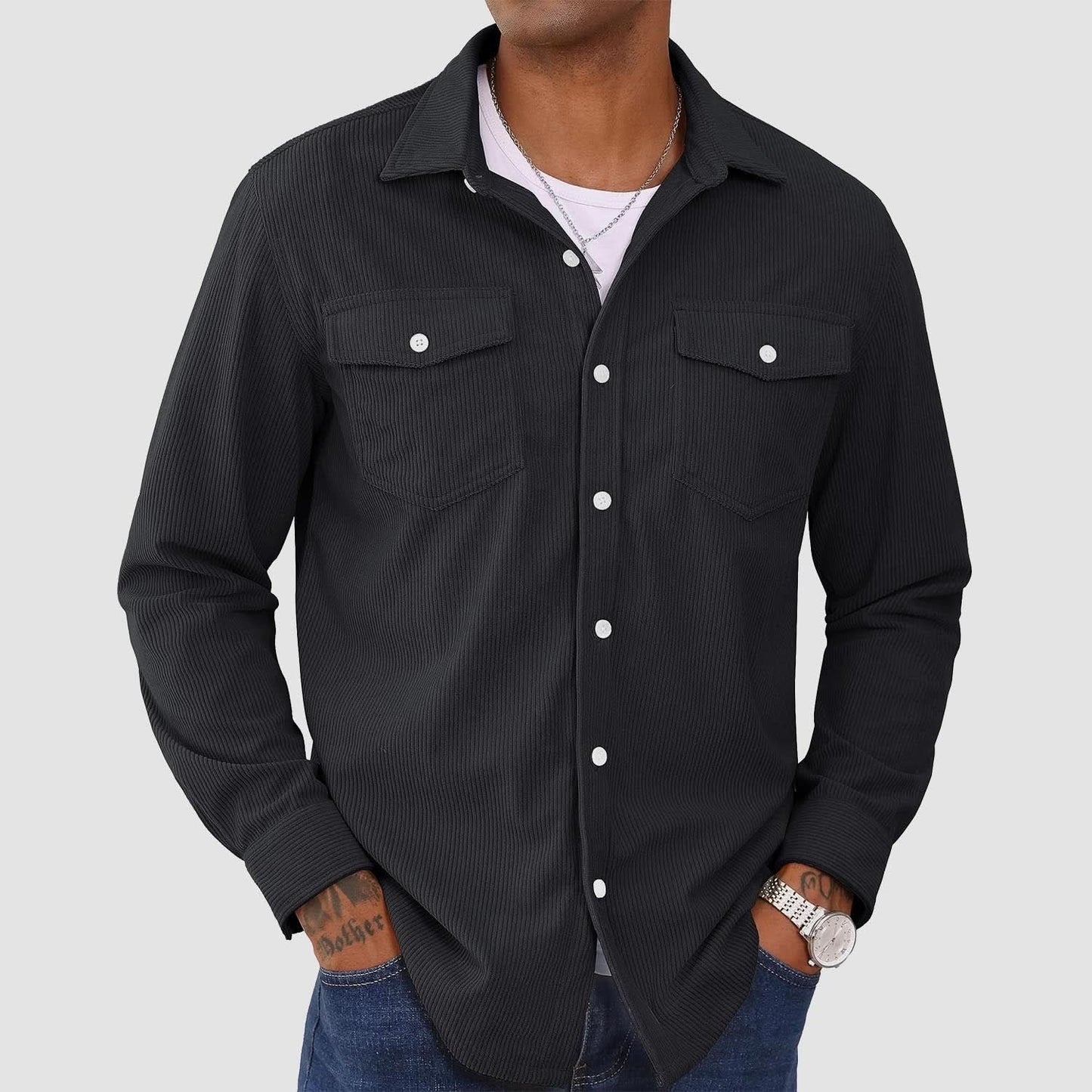 Ethan - Men's Corduroy Shirt