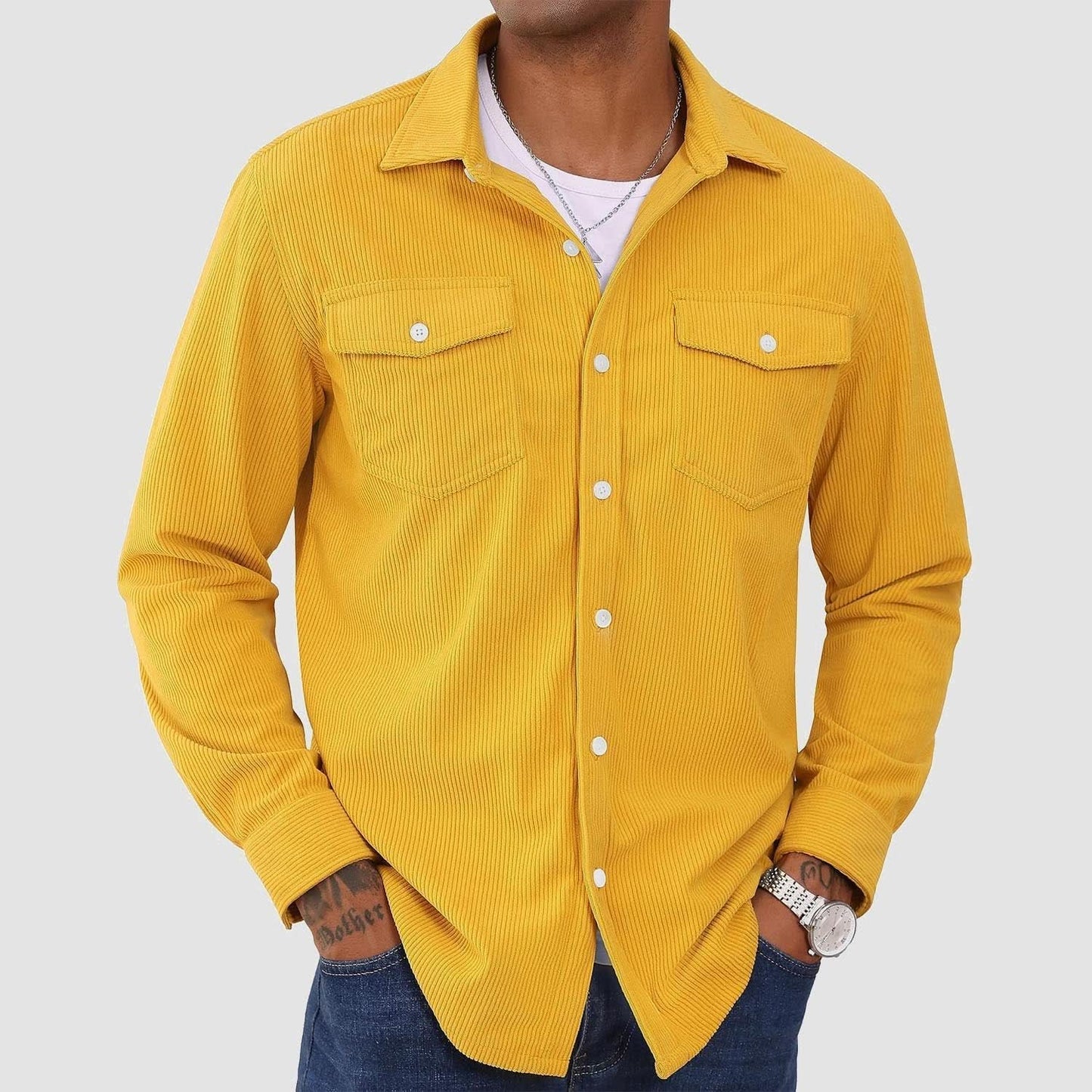 Ethan - Men's Corduroy Shirt