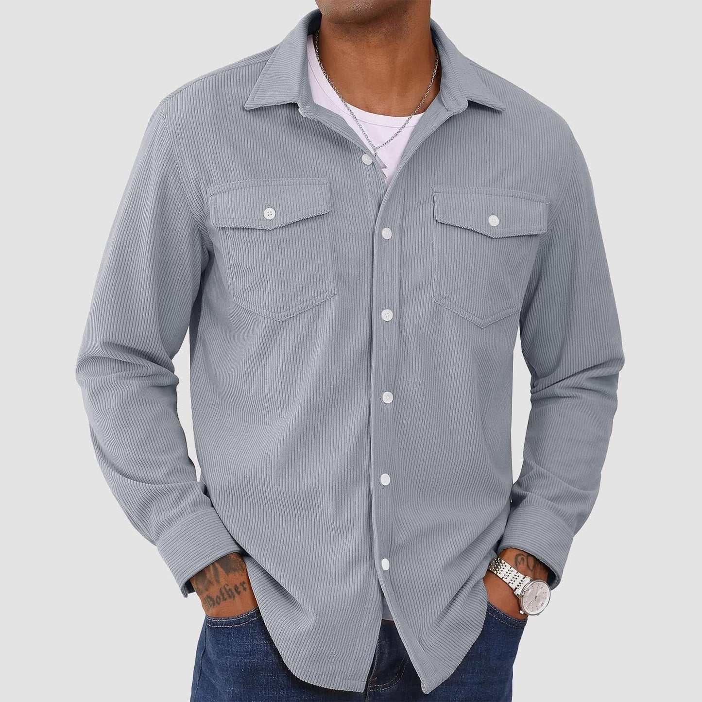 Ethan - Men's Corduroy Shirt