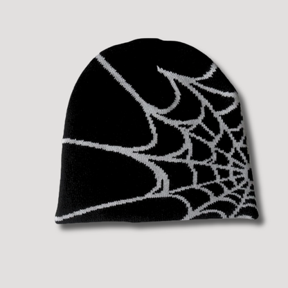 Morgan – Women's Knitted Spider Web Pattern Beanie