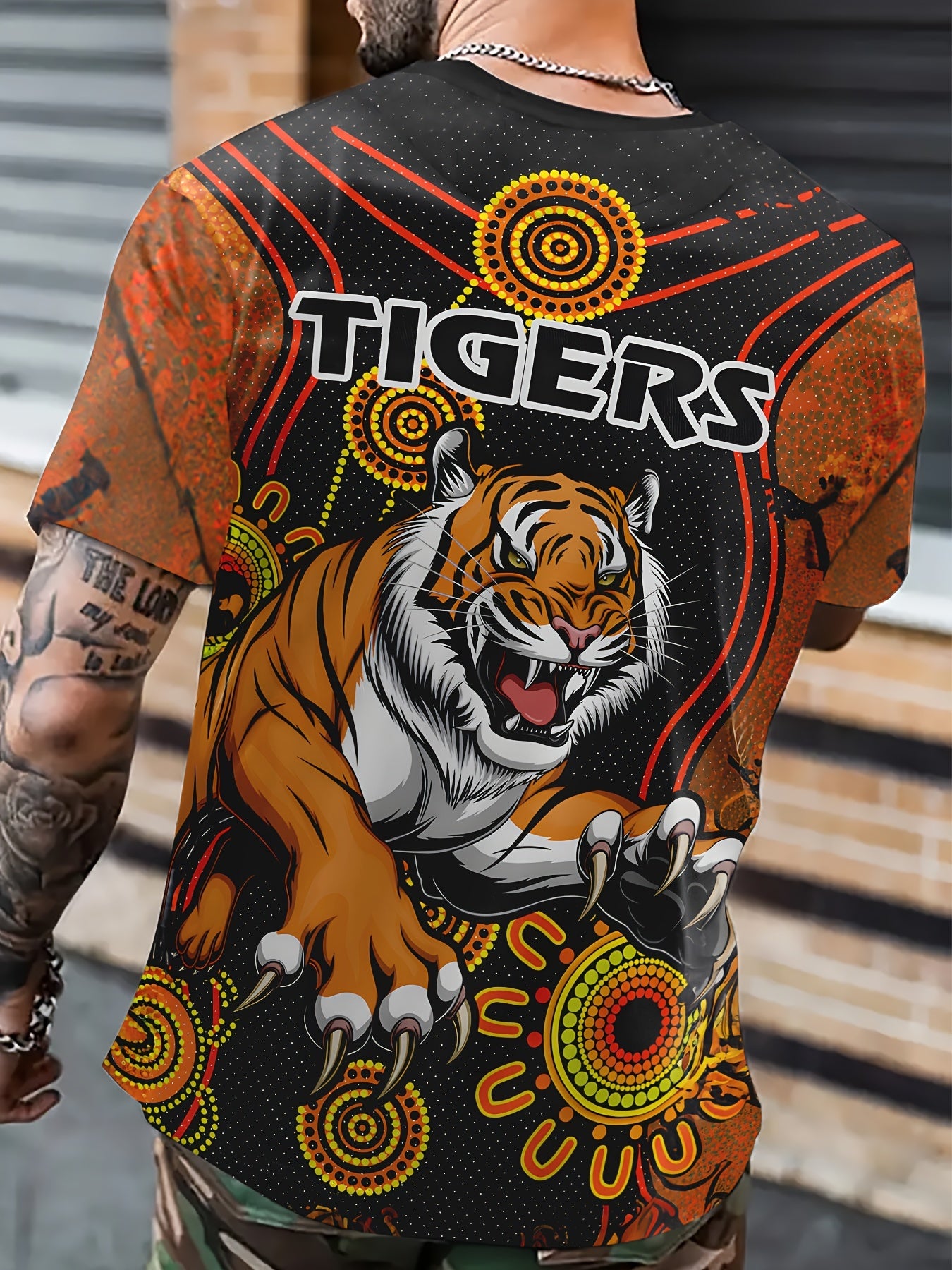 Nigel – Men's T-Shirt with Cool 3D Tiger Print