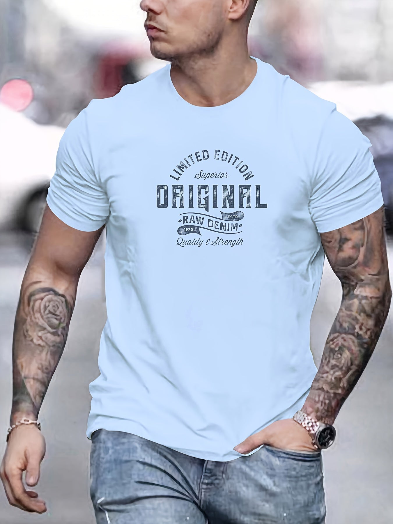 George - Casual Summer T-Shirt with ORIGINAL Graphic Print for Men