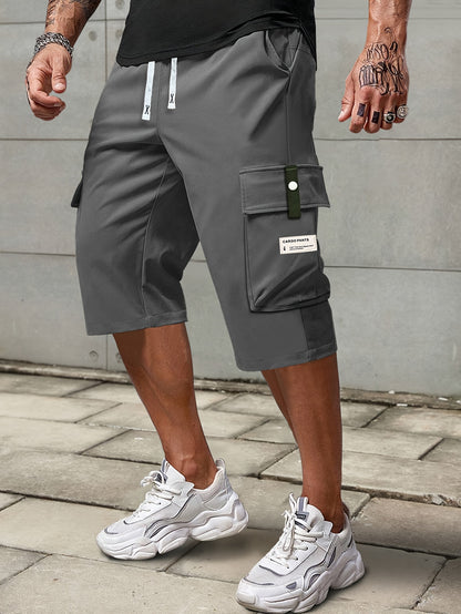 James - Cargo Shorts with Multi Pockets and Drawstring for Men