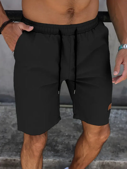 William - Sports Shorts with Drawstring and Knee-Length for Men