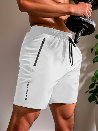 Andrew - 3 Pieces Active Shorts with Drawstring and Zipper Pockets for Men