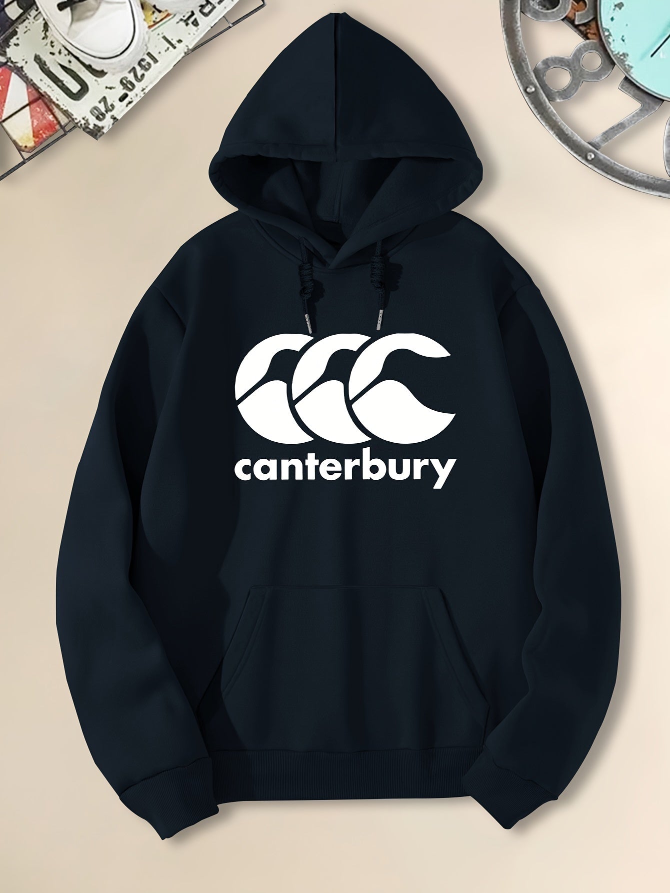 Isaac – Men's Casual Hoodie with Canterbury Print