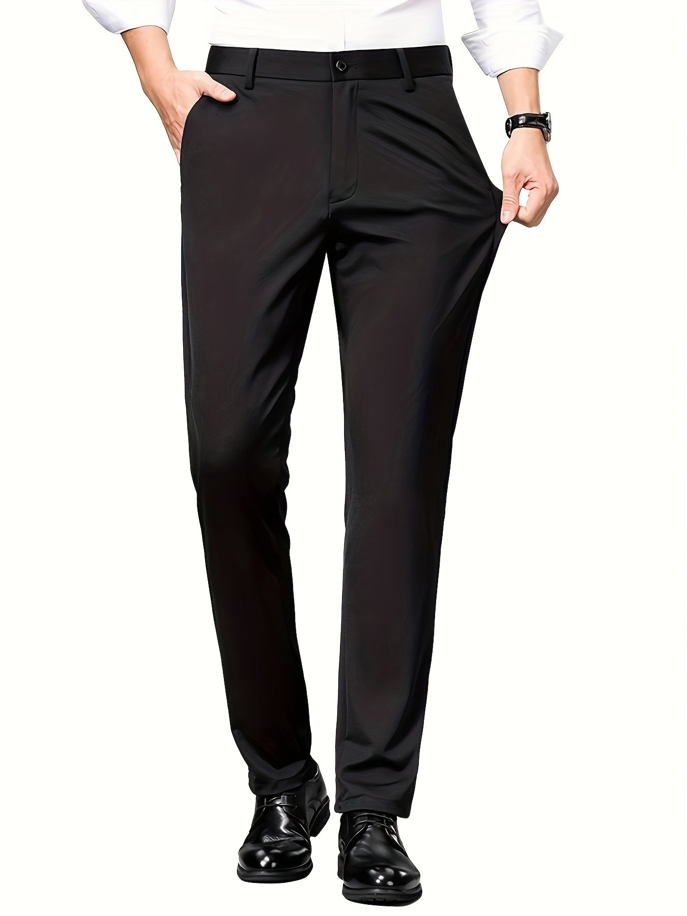 Ron – Men's Formal Dress Pants with Stretch