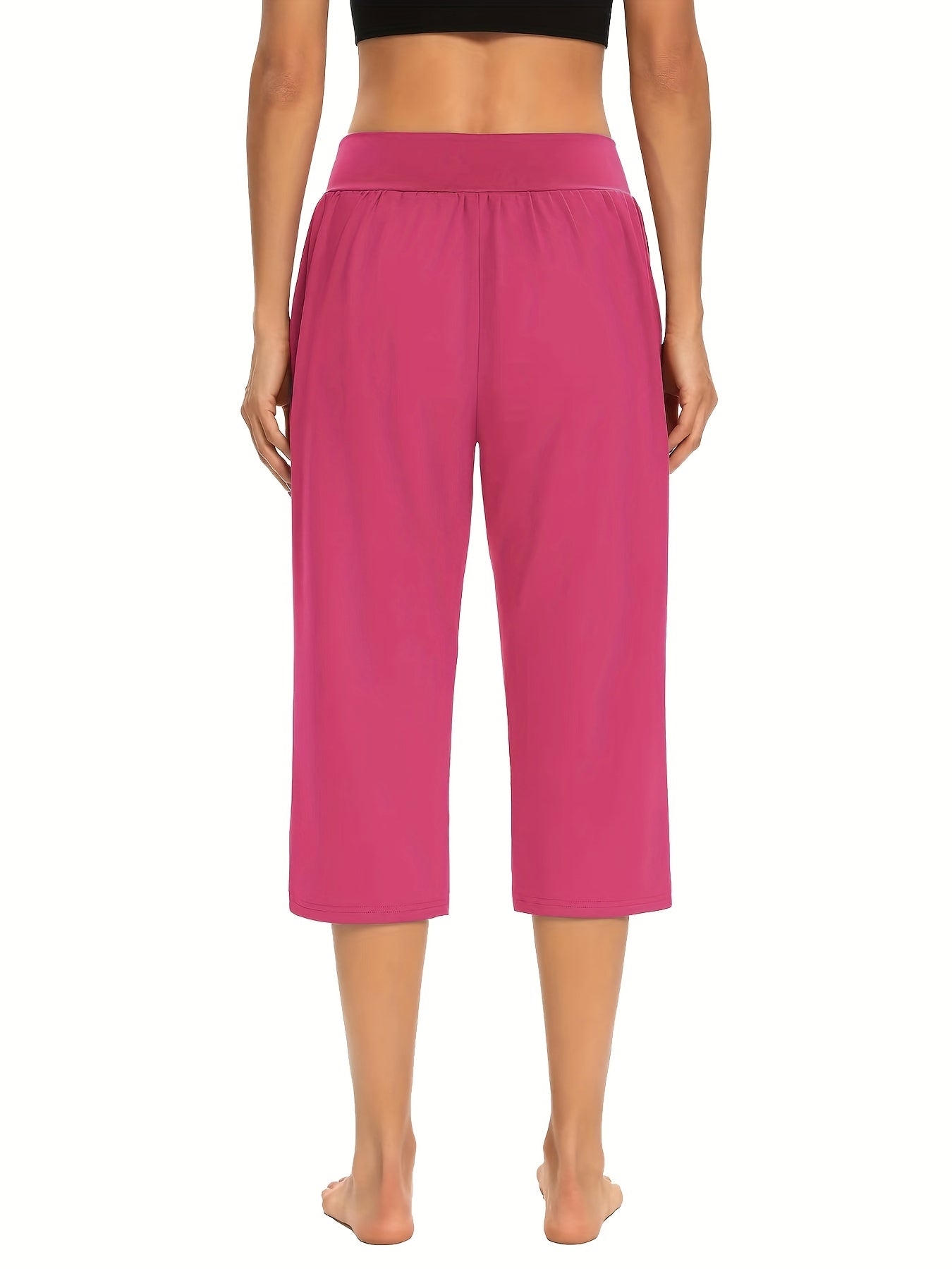 Adeline- Elastic Waist Cropped Pants for Women