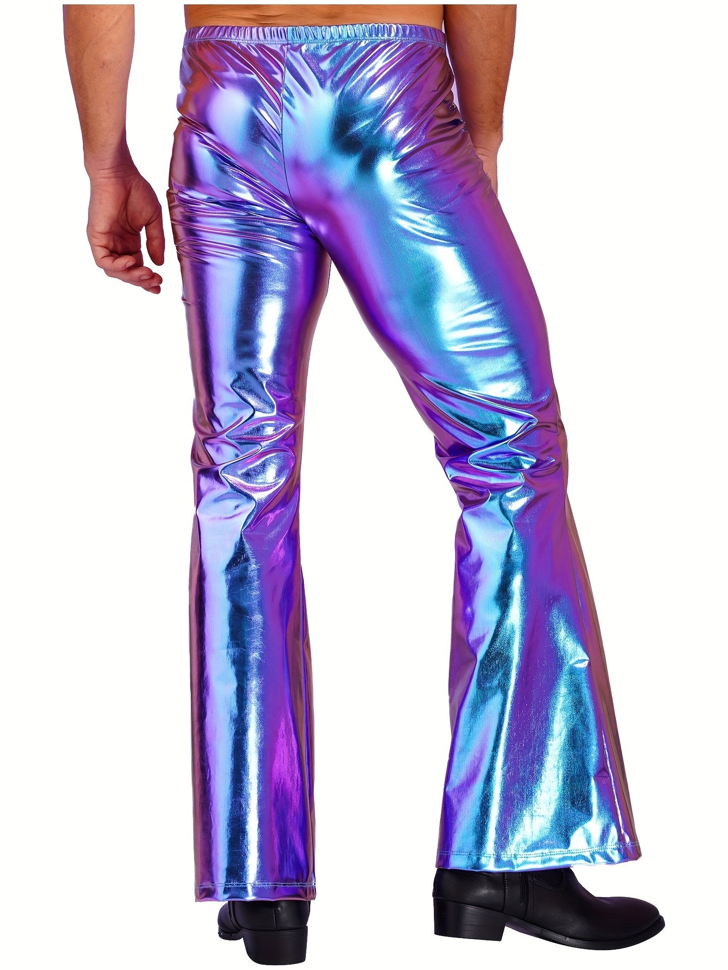 Jeffrey – Men's Shining Flare Leg Pants