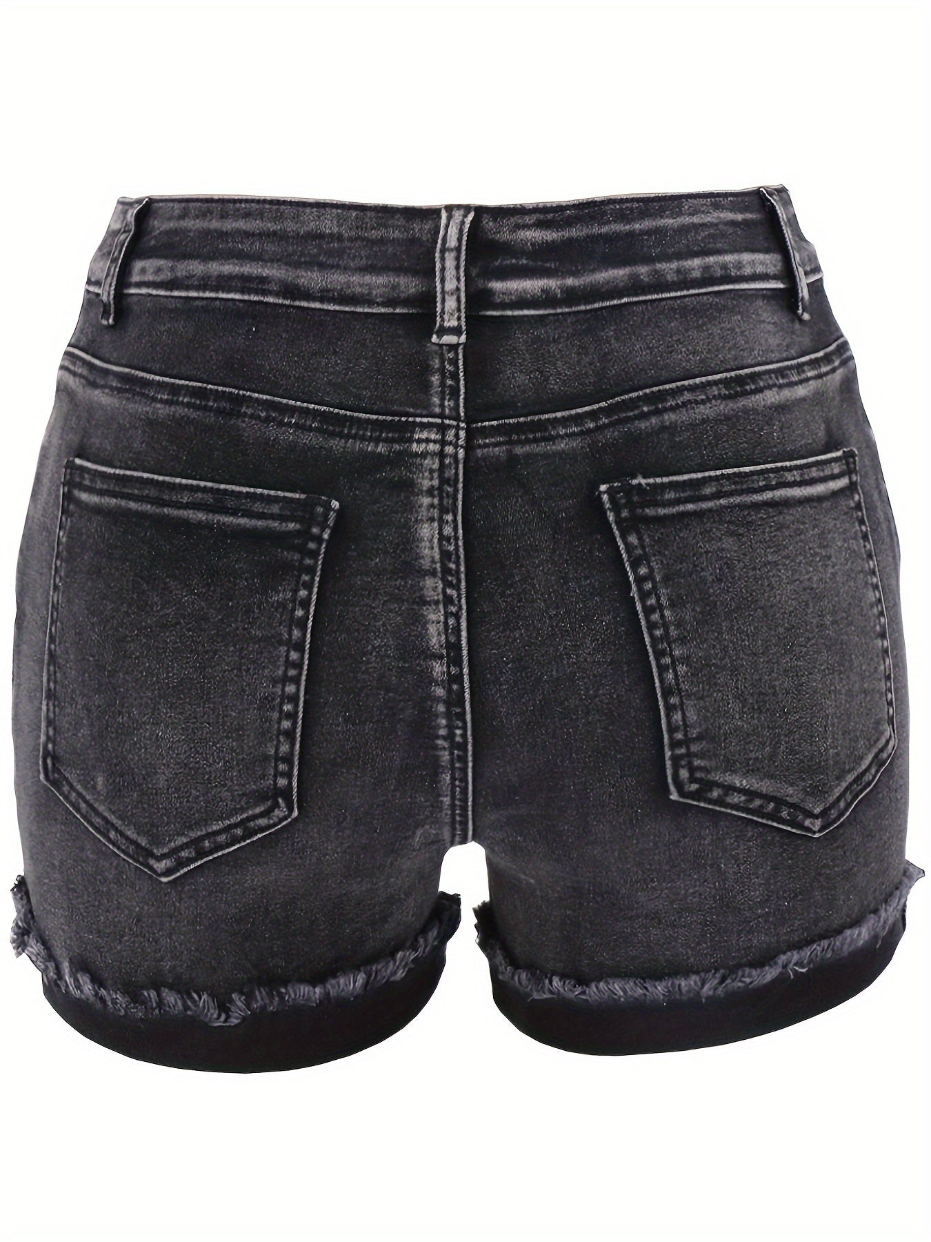 Holly – Women's Stretchy Washed Denim Shorts