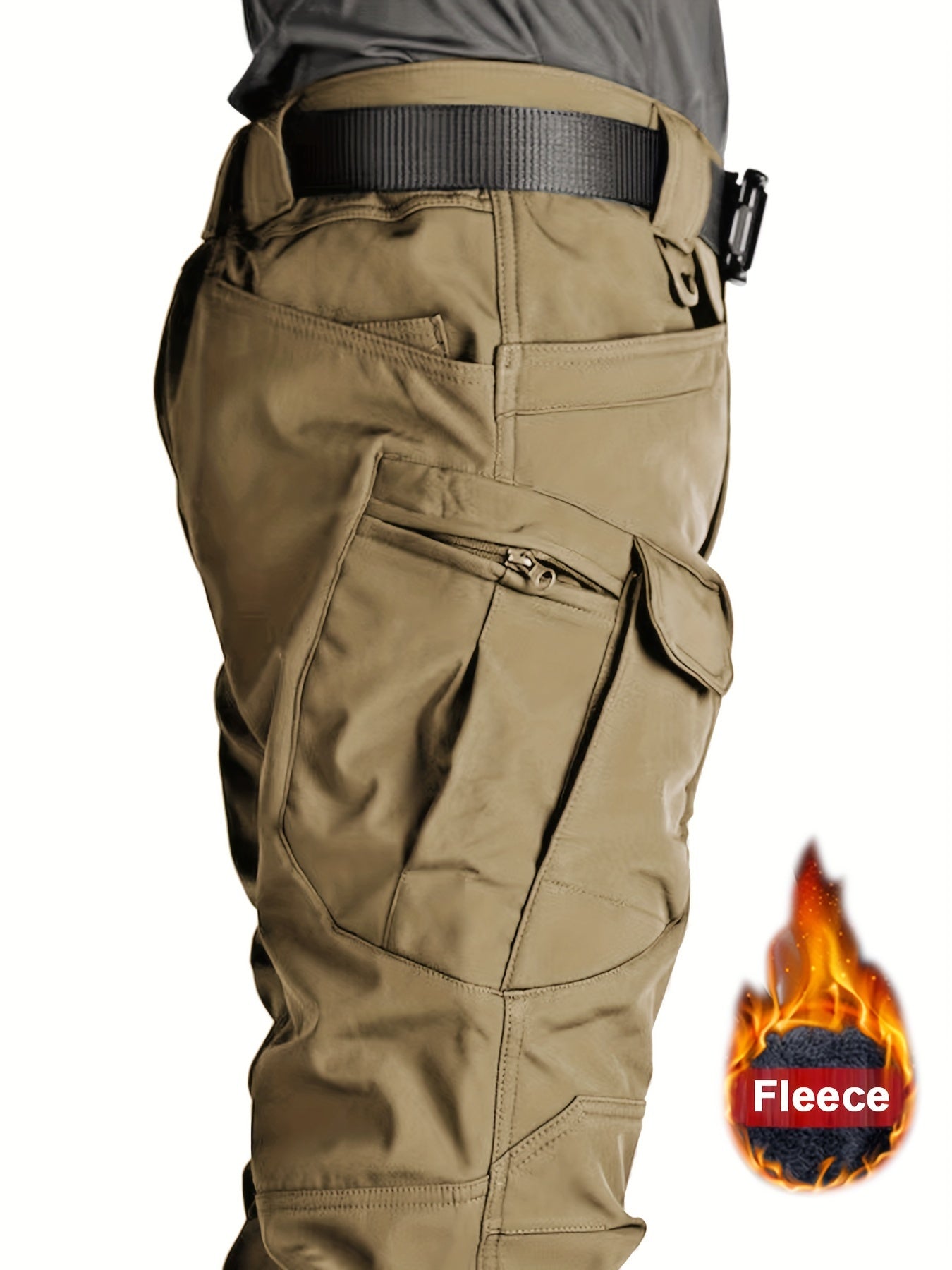 Jason - Fleece-Lined Tactical Pants with Multi Pockets for Men