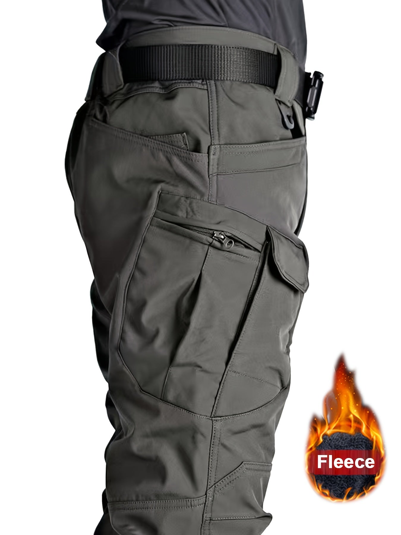 Jason - Fleece-Lined Tactical Pants with Multi Pockets for Men