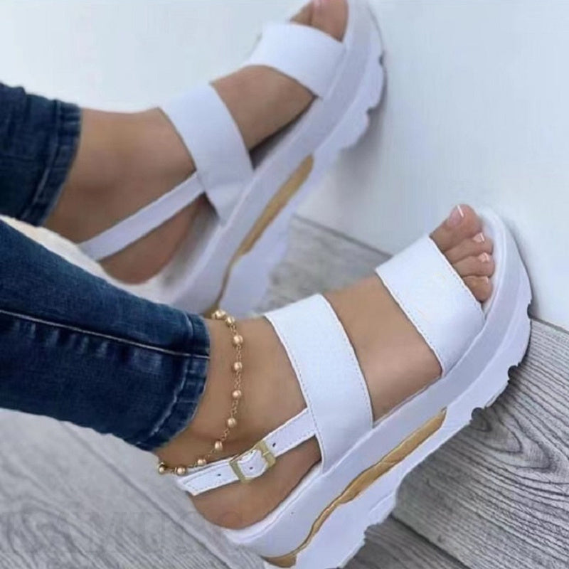 Zoe – Women's Casual Buckle Platform Sandals