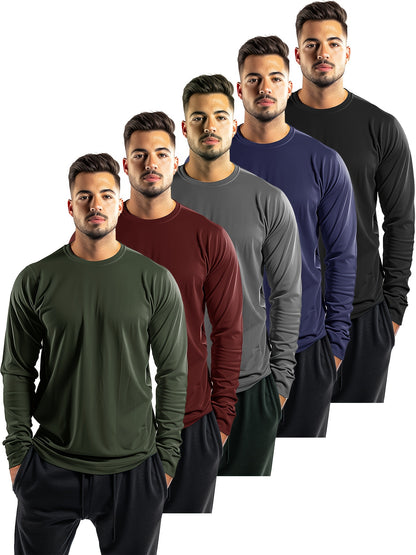 Gilbert – Men's Quick Dry Crew Neck Long Sleeve T-shirts Set