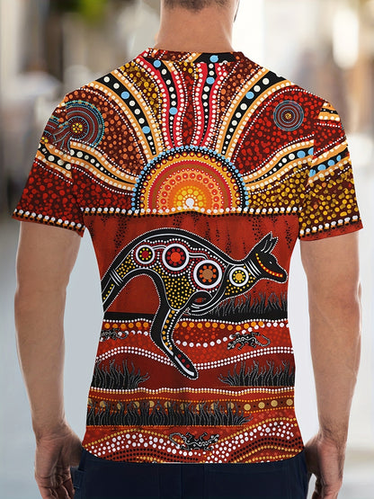 Joshua – Men's Ethnic Graphic Short Sleeve T-shirt