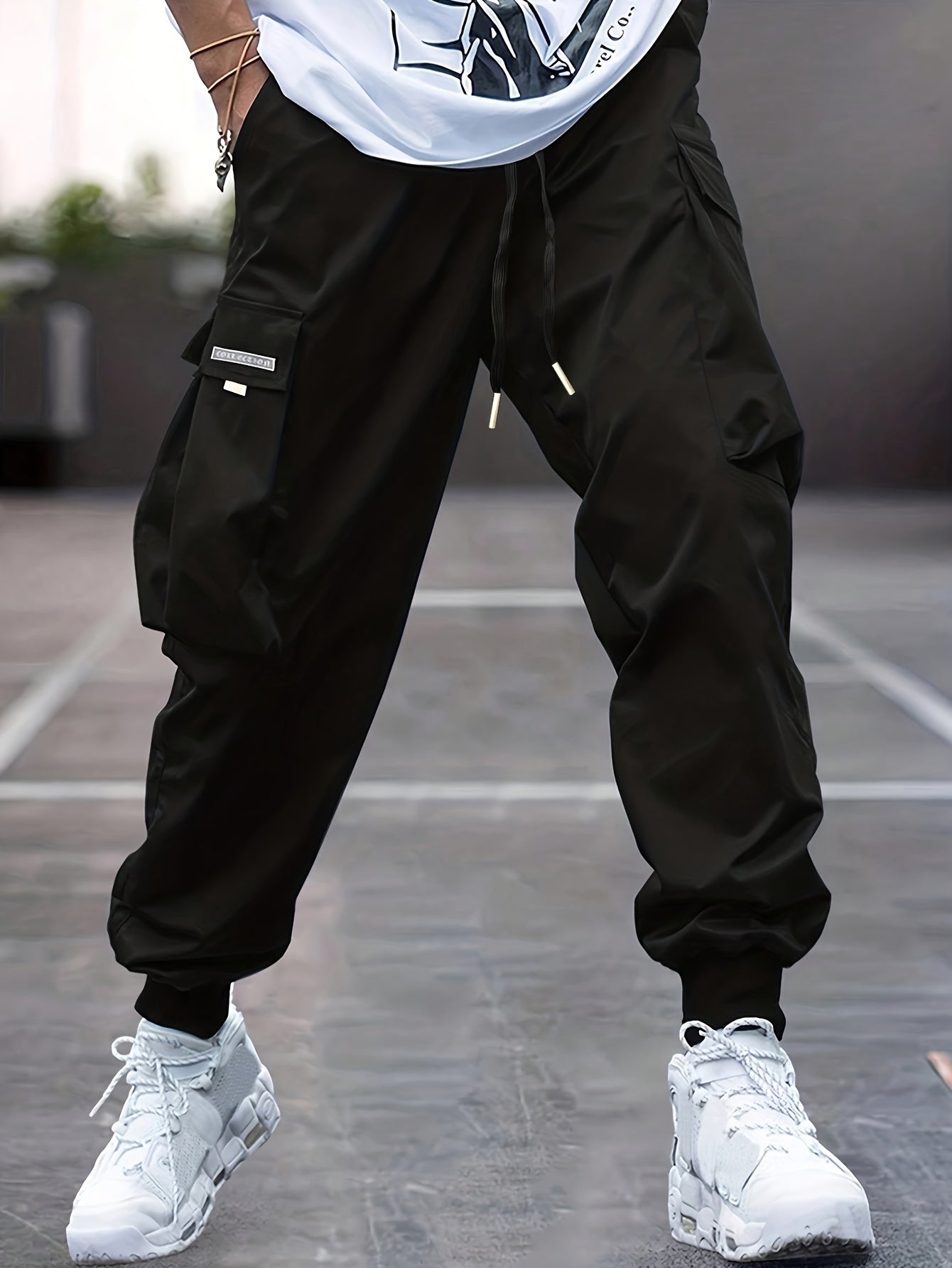 Timothy - 2pcs Stylish Cargo Pants Set with Multi-Pockets for Men