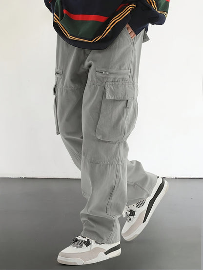 Wayne - Casual Drawstring Pants with Stylish Flap Pockets and Multi-Pocket Design for Men