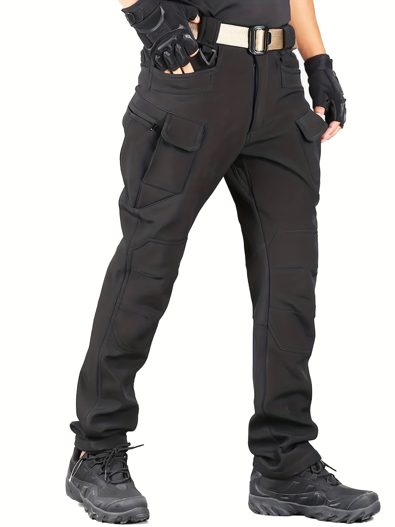 Jason - Fleece-Lined Tactical Pants with Multi Pockets for Men