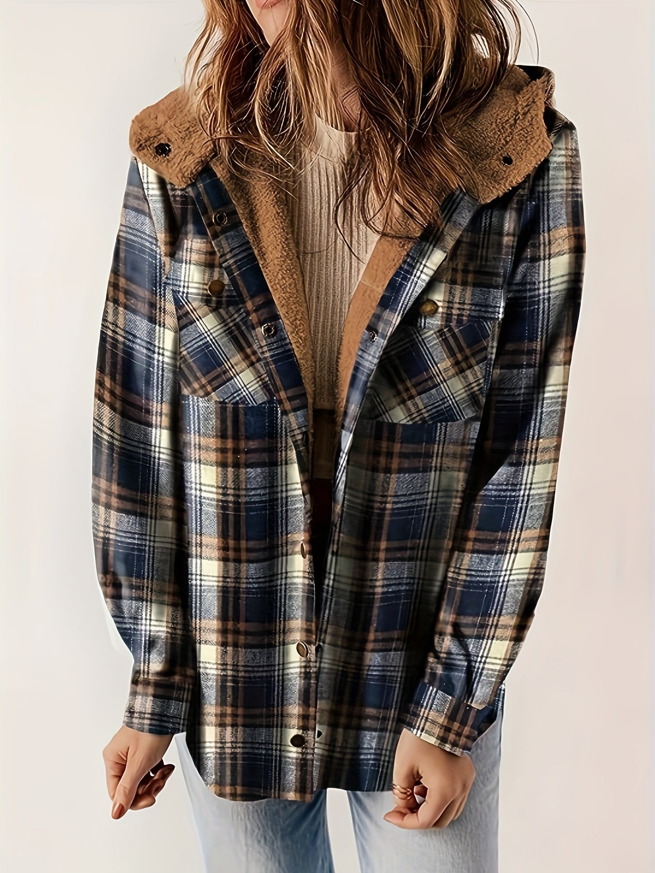 Dawn – Plaid Hooded Jacket for Women