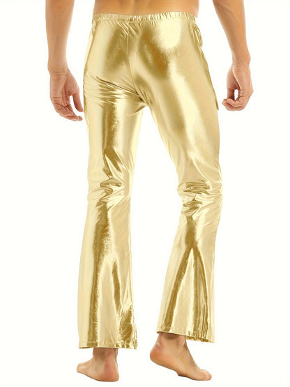 Jeffrey – Men's Shining Flare Leg Pants