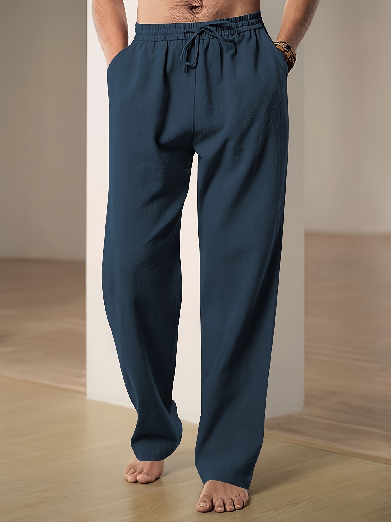 Harrison - Casual Linen Pants with Drawstring and Pockets for Men