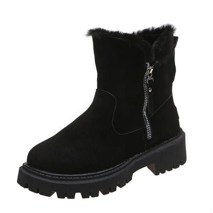 Julia – Women's Plush Snow Boots with Faux Suede