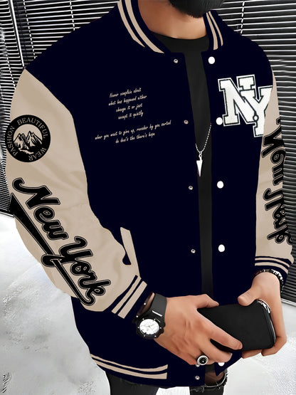 Max – Varsity Style Baseball Collar Jacket