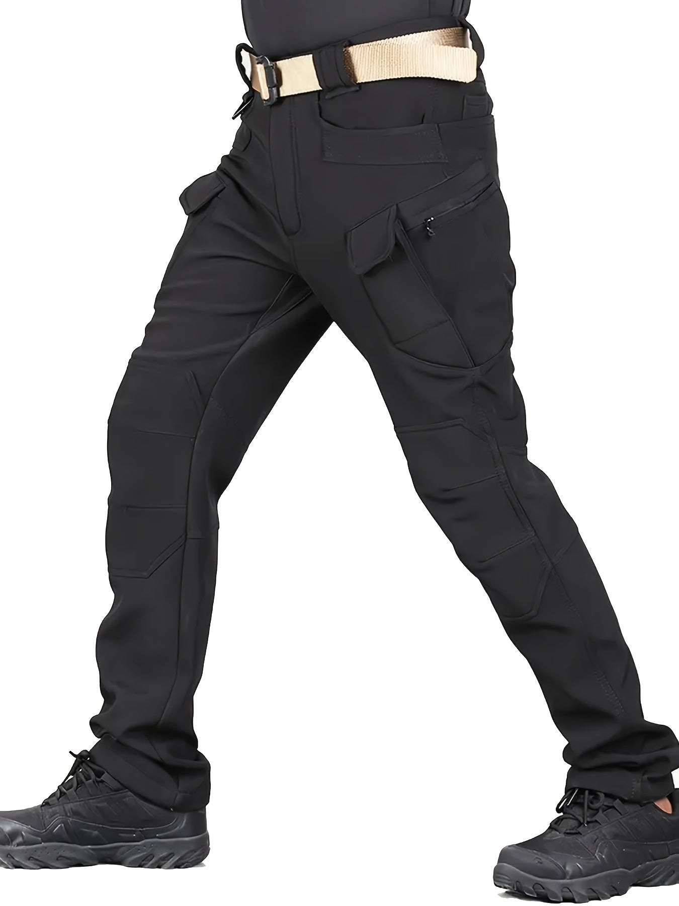 Jason - Fleece-Lined Tactical Pants with Multi Pockets for Men