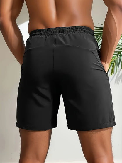 Gilbert - 5pcs Active Training Shorts with Zipper Pockets and Quick-Drying for Men